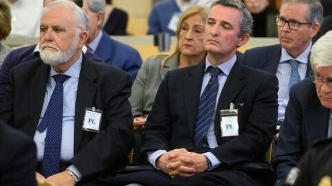 Juan Cotino y Pedro García, en el juicio.