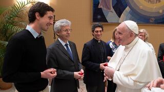 La junta directiva del Movimiento Católico Mundial por el Clima se reúne con el Papa Francisco