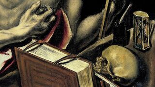 Detalle de 'San Jerónimo'. EL Greco