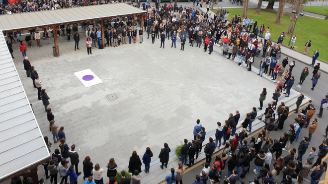 Concentración en el campus de Bilbao, por el asesinato machista