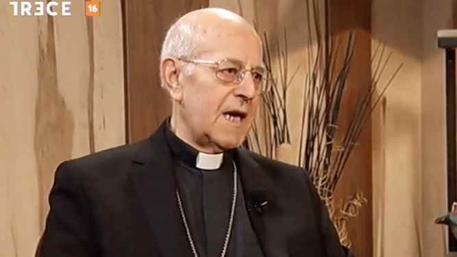R. Blázquez, durante la entrevista
