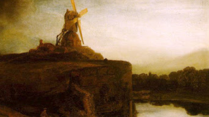 Detalle de 'El molino', Rembrandt