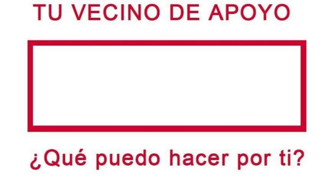 Coronavirus. Rectángulo de la campaña de solidaridad de Cáritas