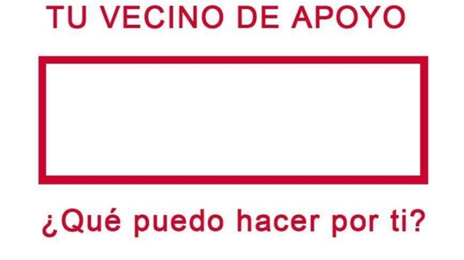Coronavirus. Rectángulo de la campaña de solidaridad de Cáritas