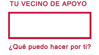 Coronavirus. Rectángulo de la campaña de solidaridad de Cáritas