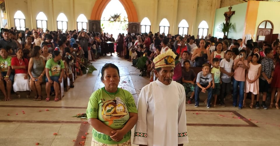 Antelmo Pereira Ângelo junto con su esposa