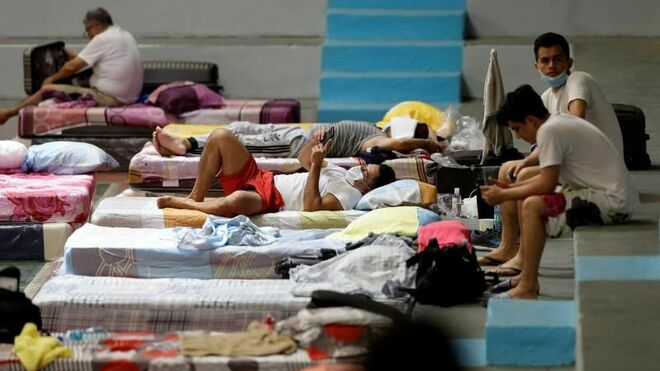 El Salvador crea un hospital temporal y nuevos albergues de cuarentena para hacer frente al avance del coronavirus en Centroamérica
