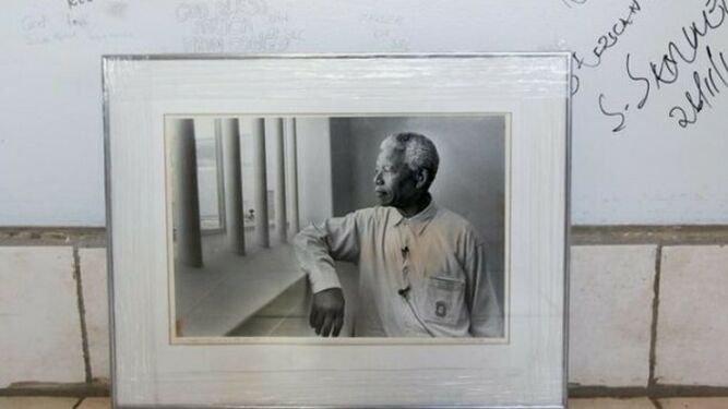 Memorial en la cárcel donde estuvo preso Mandela