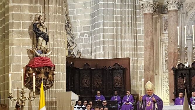 El obispo de Jerez, José Mazuelos