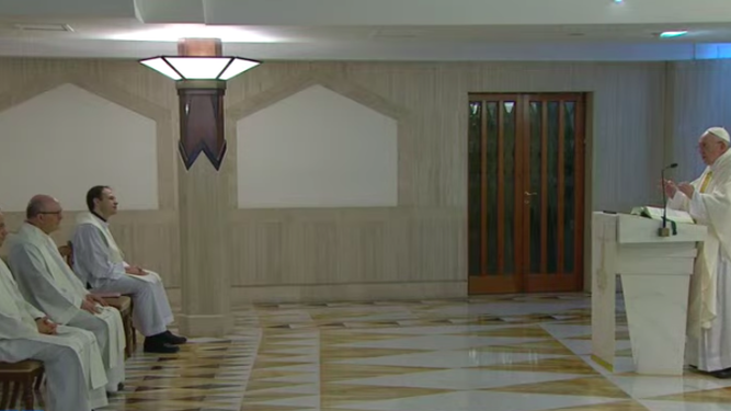 Predicación del Papa en Santa Marta
