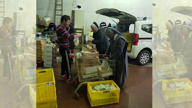 "Gracias a los voluntarios por ayudar a los sin techo"