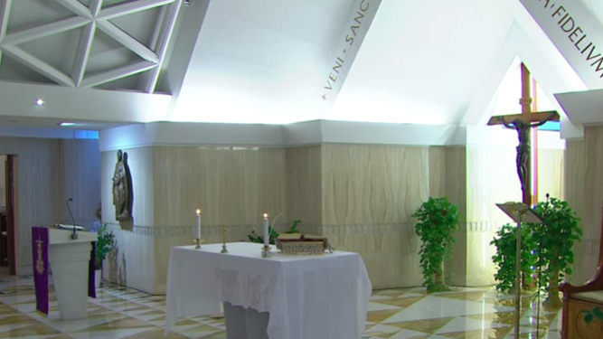 La capilla de Casa Santa Marta