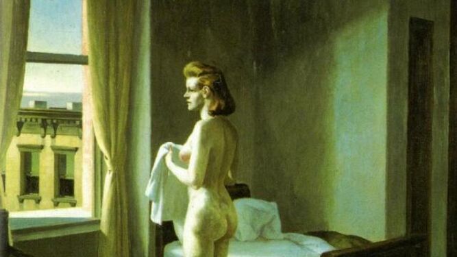 "Mañana en la ciudad". E. Hopper, 1944
