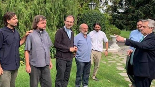 Curas villeros con el Presidente de Argentina