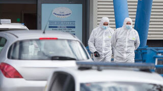 Morgue en el Palacio del Hielo de Madrid