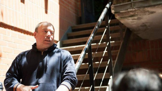 Antonio Rodríguez, director, en el albergue San Martín de Porres