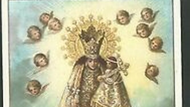 Virgen de los Desamparados amparando Valencia.