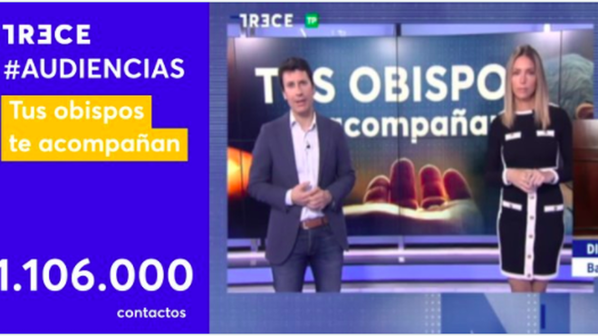 Espectacular audiencia del programa de TRECE