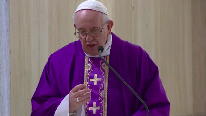 Francisco, hoy, en Santa Marta