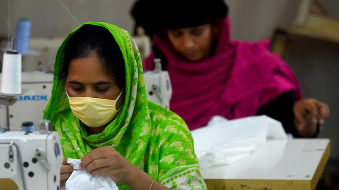 Trabajo textil en Bangladesh