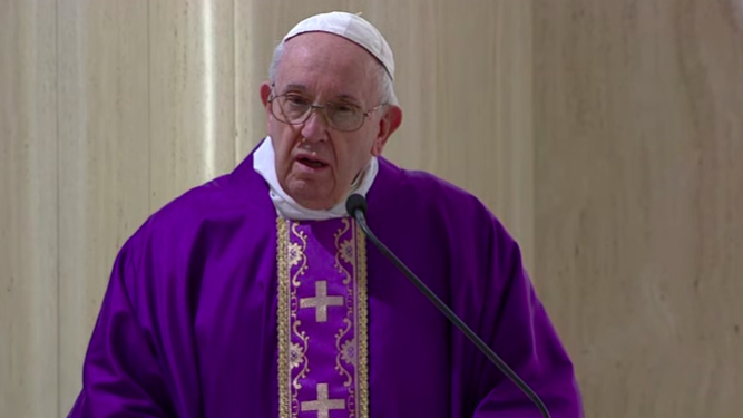 El Papa, en la misa de hoy