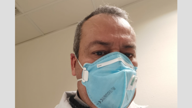 E. Mesa Muñoz, capellán del hospital Infanta Leonor (Madrid)