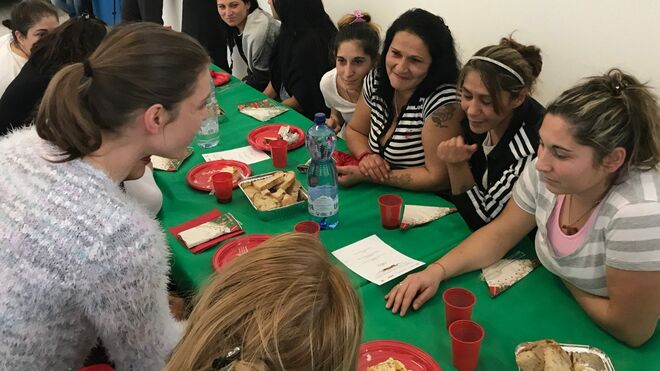 Almuerzo de Navidad de 2019 organizado por Renovación en el Espíritu en la cárcel de Rebibbia