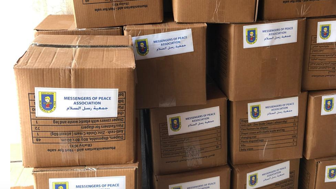 Ayuda humanitaria de la fundación Mensajeros de la Paz