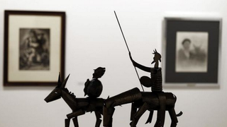 Escultura de Don Quijote y Sancho Panza