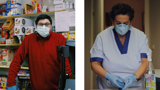 Trabajadores de servicios de alimentación y limpieza