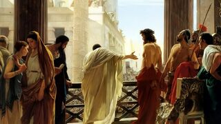 Pilato presenta a Cristo ante la multitud