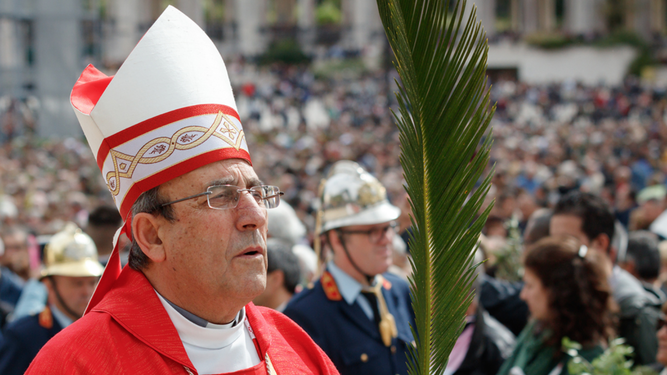 MOnseñor Marto, el domingo de Ramos de 2019