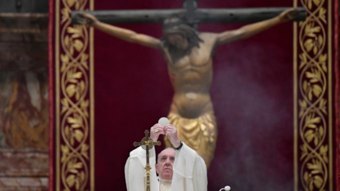 El Papa y el Cristo de la Peste