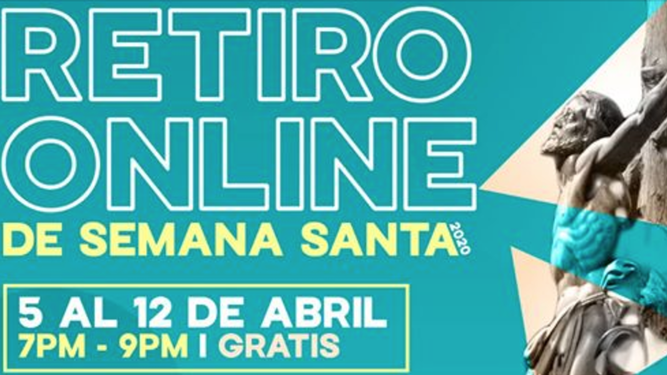 Cartel del retiro online en redes sociales