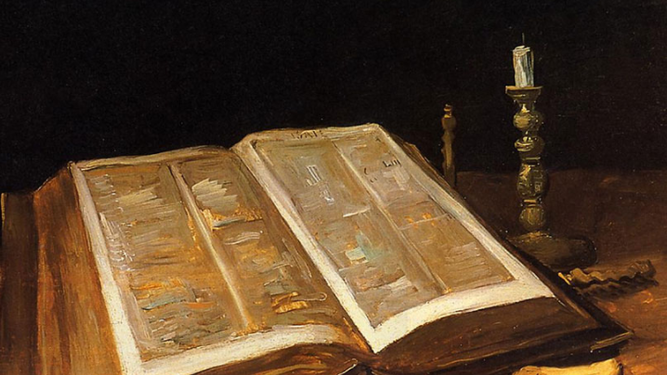 "Naturaleza muerta con Biblia", Van Gogh