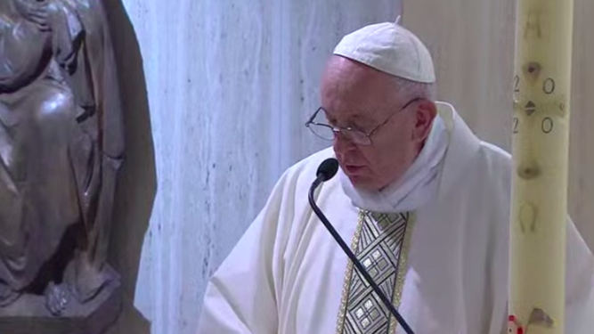 Homilía de hoy del Papa