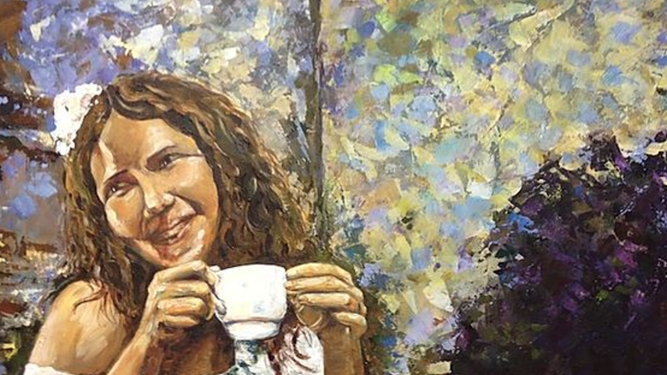 "La taza de té", obra de Silvia M. Cano