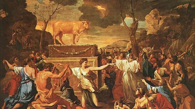 Adoración del Becerro de Oro. Poussin