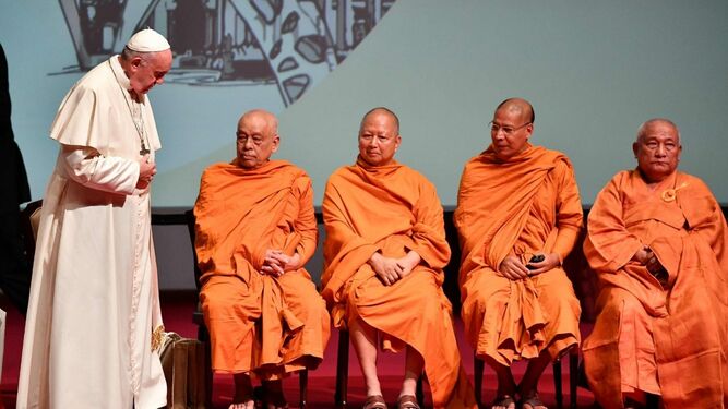 El Papa Francisco durante su viaje apostólico a Tailandia y Japón en noviembre 2019