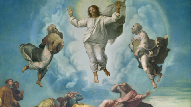 Detalle de "La transfiguración", Rafael