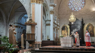 Cañizares, durante la misa por San Vicente Ferrer