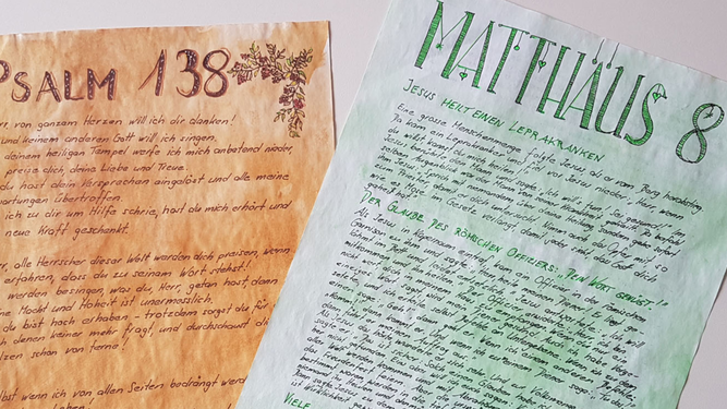 "La Biblia del Corona", en diferentes letras