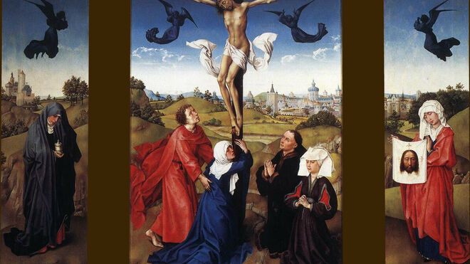 Juan a los pies del crucificado. Van der Weyden