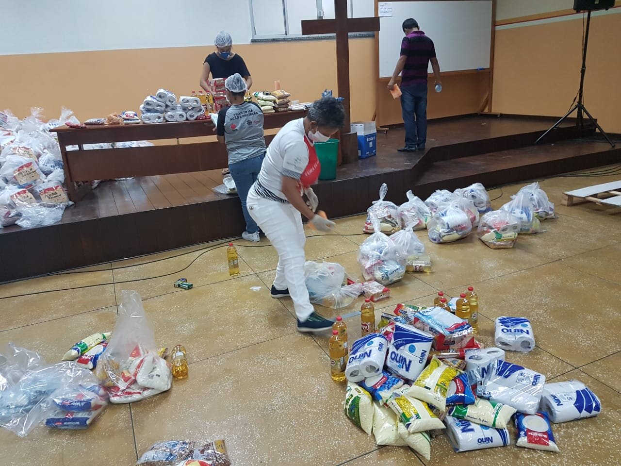 Donativos recibidos en Caritas Manaos