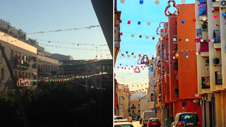 La calles de Andújar vestidas de fiesta y vacías