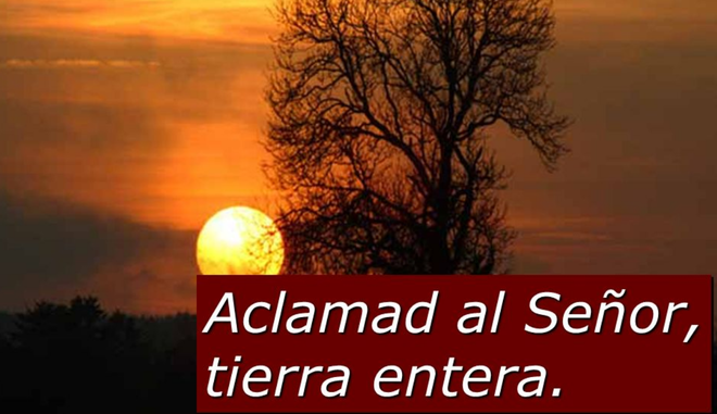 Aclamad, tocad, cantad