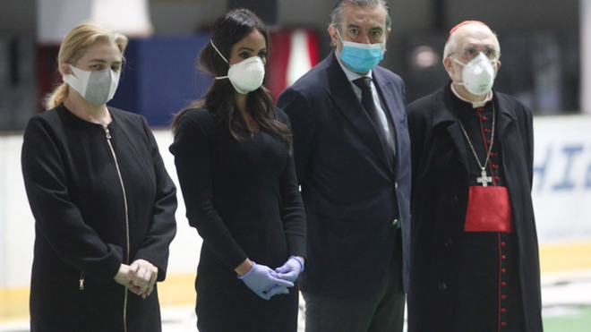 Cardenal Osoro, en el cierre de la morgue del palacio de Hielo