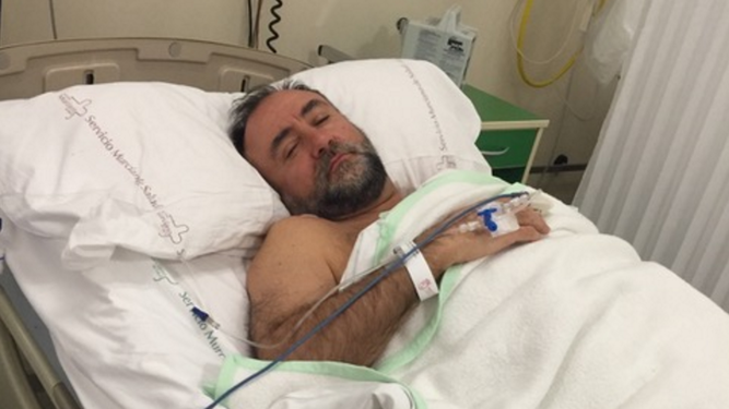 José Antonio Cano, en el hospital