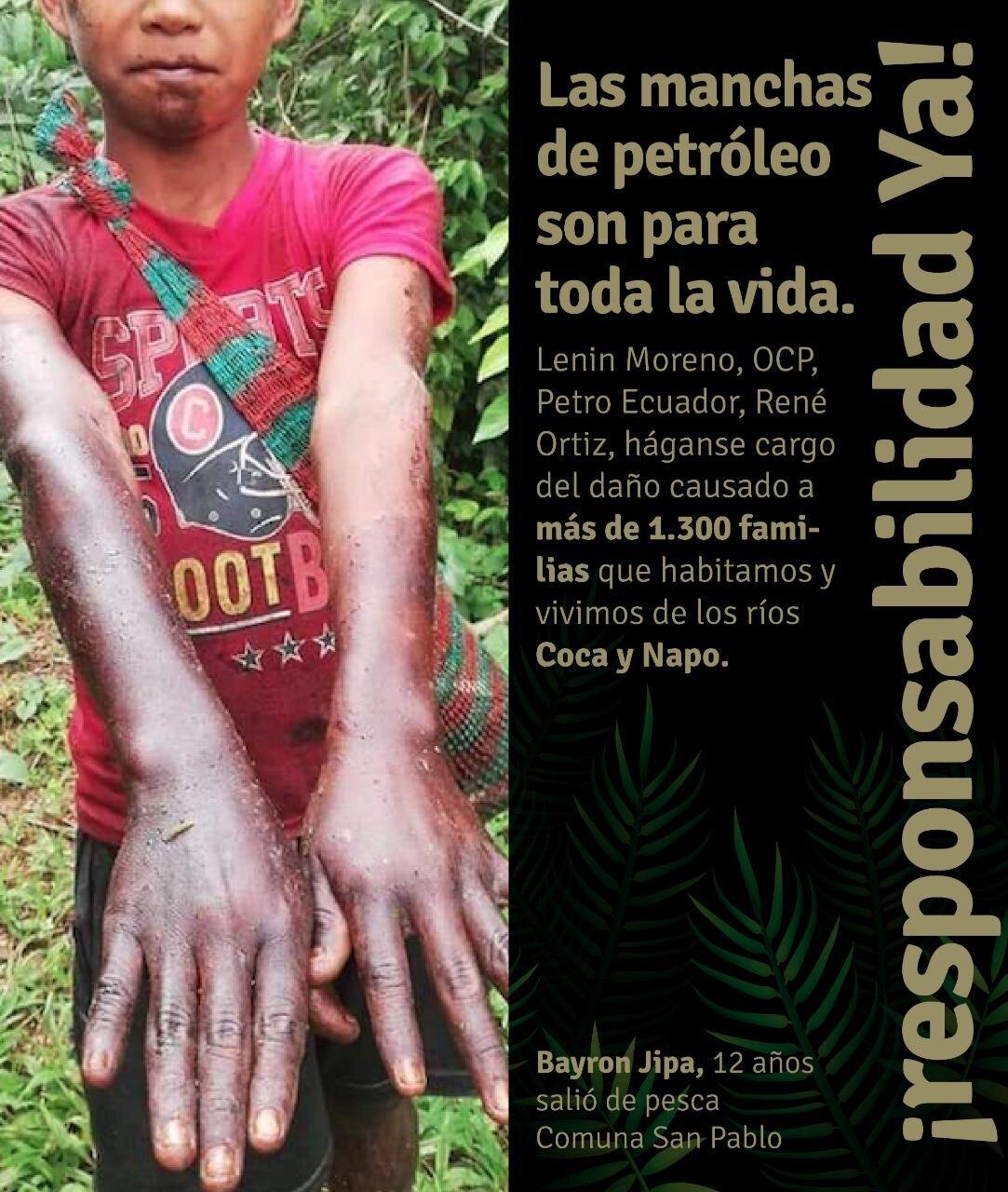 Derrame en la Amazonía Ecuatoriana