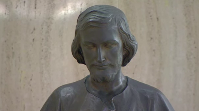 Imagen de San José Obrero, presente en la capilla de Santa Marta